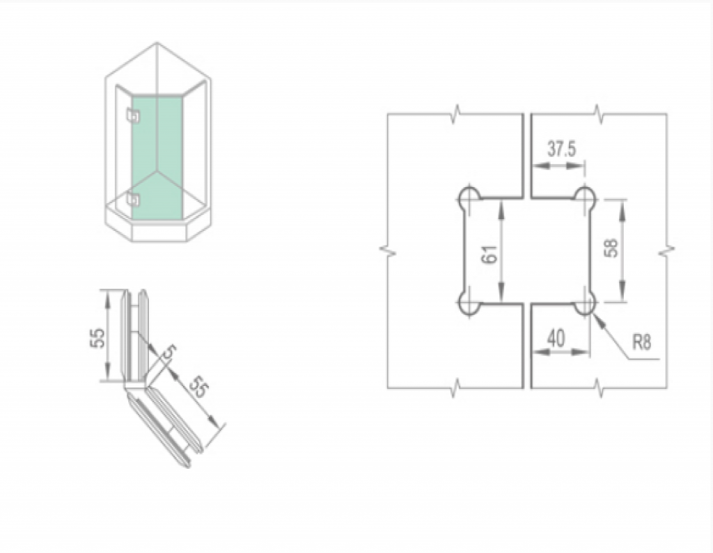 BẢN LỀ CABIN TẮM – WHY12040