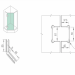 BẢN LỀ CABIN TẮM – WHY12040