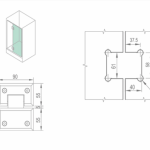 BẢN LỀ CABIN TẮM – WHY12050