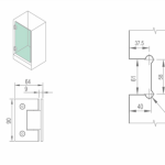 BẢN LỀ CABIN TẮM – WHY1102D