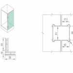 BẢN LỀ CABIN TẮM – WHY1103D