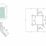 BẢN LỀ CABIN TẮM – WHY1104D