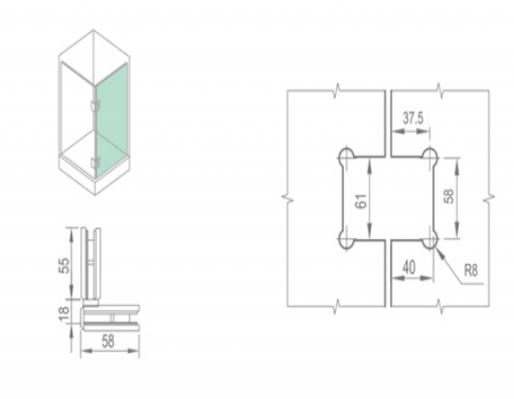 BẢN LỀ CABIN TẮM – WHY11030