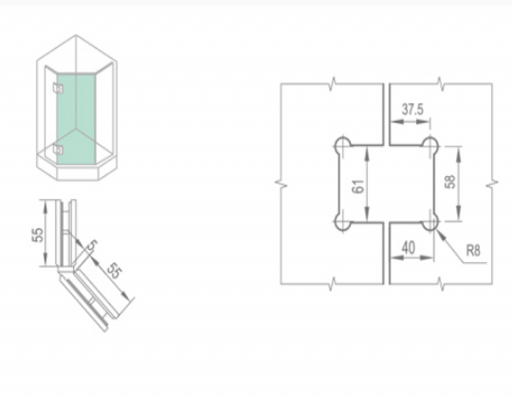 BẢN LỀ CABIN TẮM – WHY11040