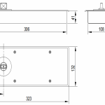 Bản lề sàn thủy lực-hd406