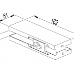 Kẹp kính dưới-Hệ 100kg