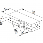 Kẹp kính đỉnh- Hệ 100kg