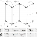 Xếp trượt cửa kính-KZD11