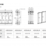 Xếp trượt cửa gỗ-KZD51