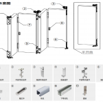 Xếp trượt cửa gỗ-KZD51