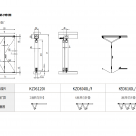 Xếp trượt cửa gỗ-KZD61