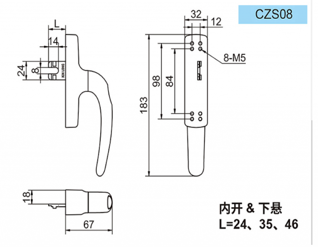 Tay nắm CZS08