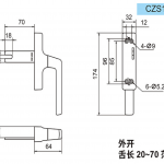 Tay nắm CZS120