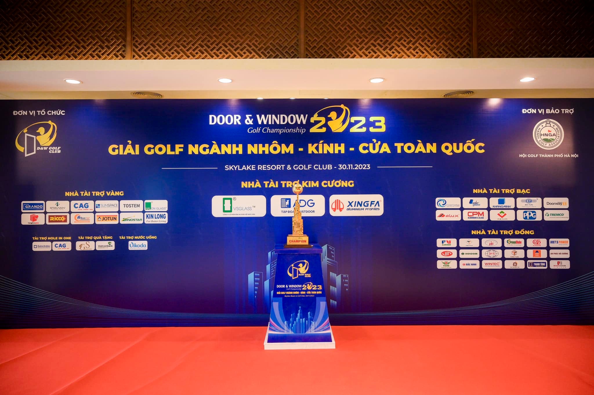 Kin Long Việt Nam – nhà tài trợ Vàng Giải bóng Golf ngành nhôm – kính – cửa toàn quốc 2023