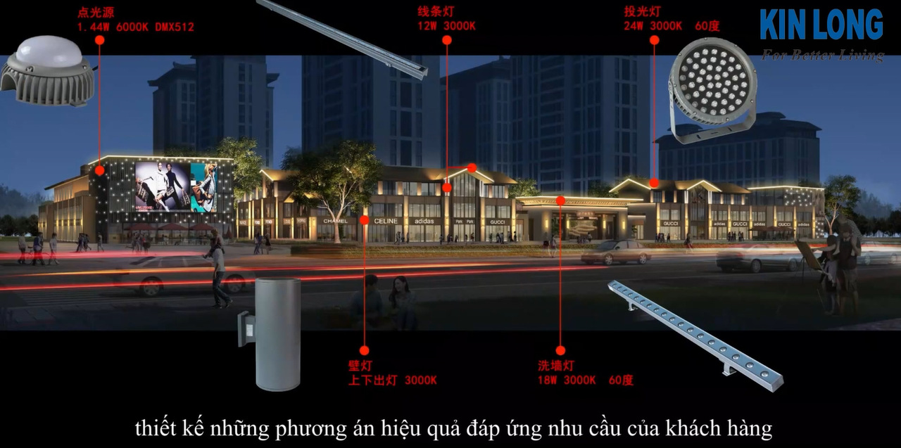 Thiết bị chiếu sáng Kin Long – tạo ra nguồn ánh sáng rực rỡ cho thế giới