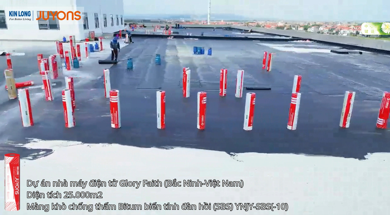 Màng chống thấm Bitum biến tính đàn hồi SBS