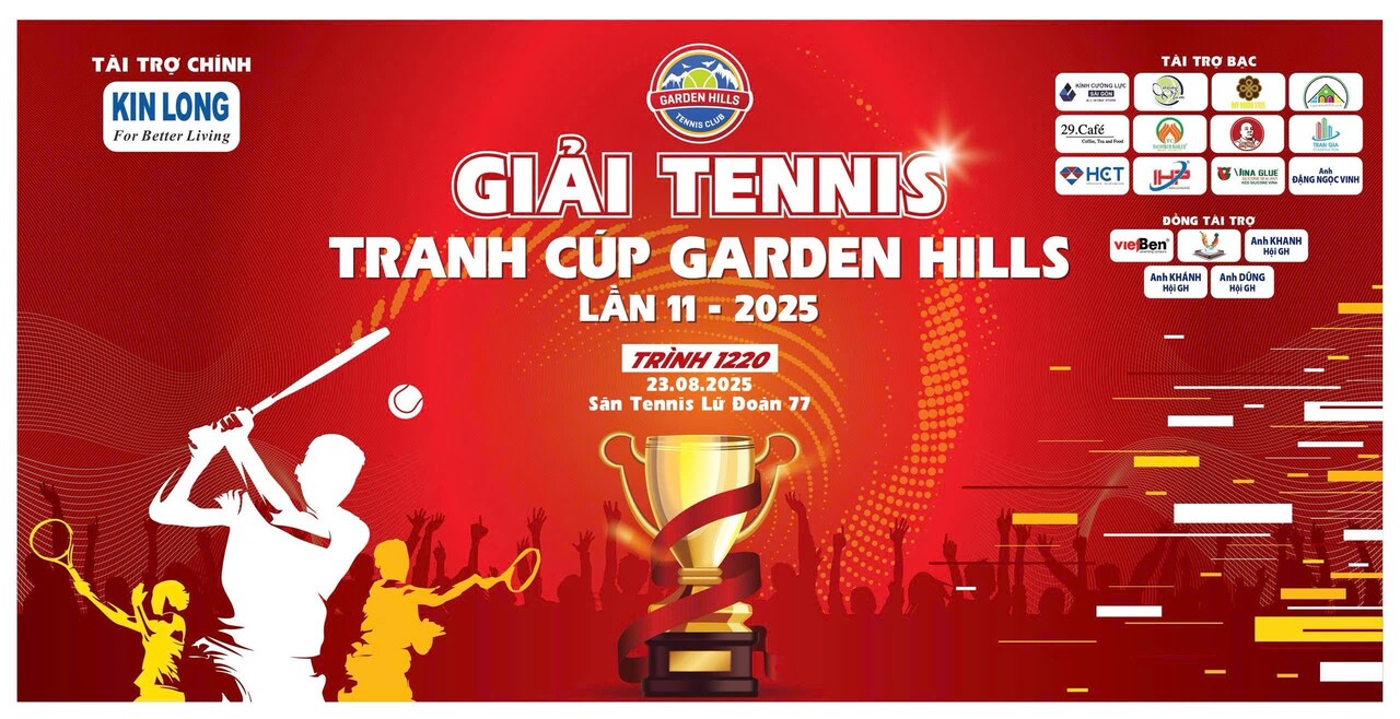 Kin Long hân hạnh là nhà tài trợ chính của Giải đấu tennis Garden Hills lần thứ 11